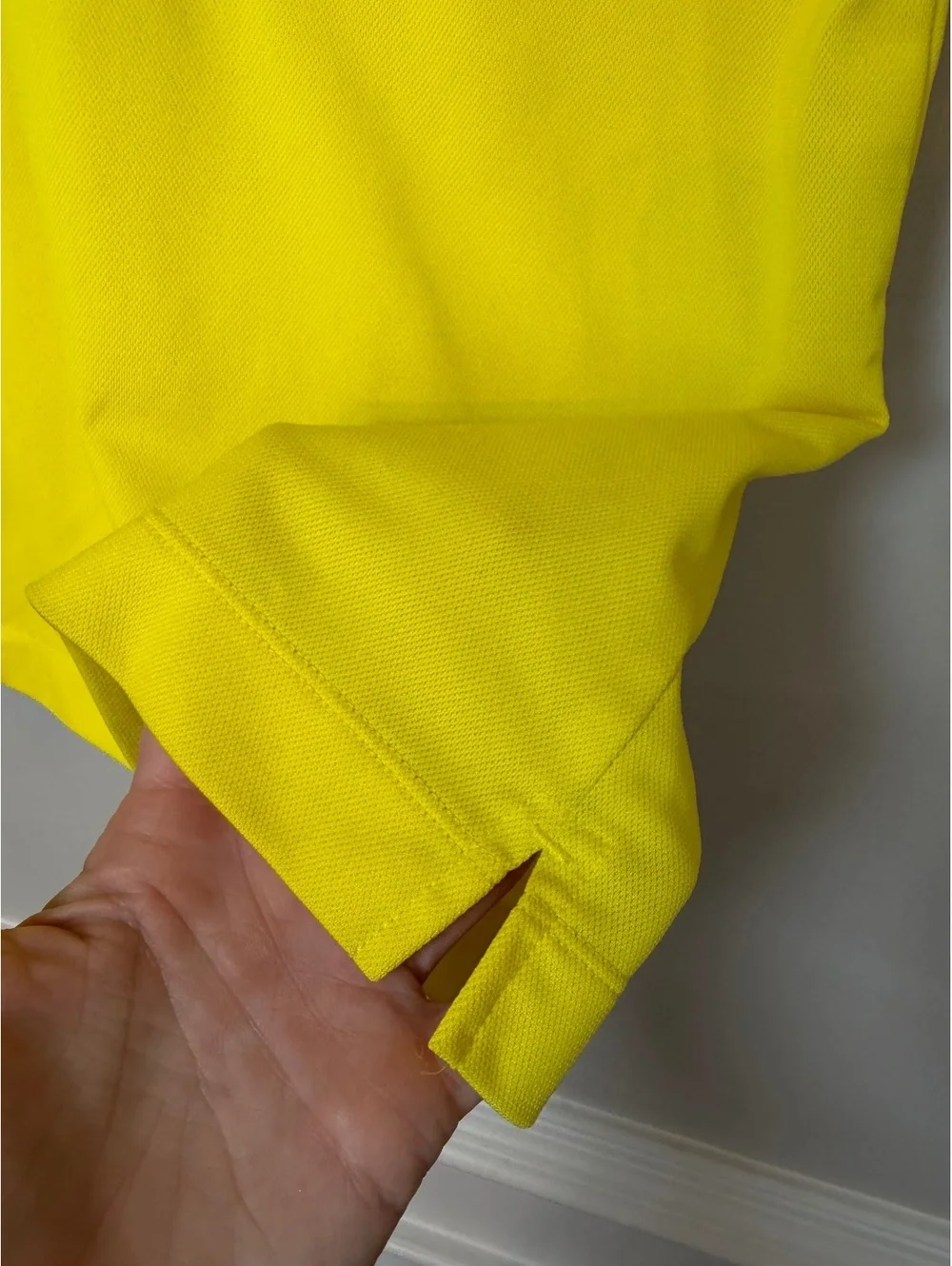 Nike Golf Dri-FIT Yellow Polo Shirt Size XL
